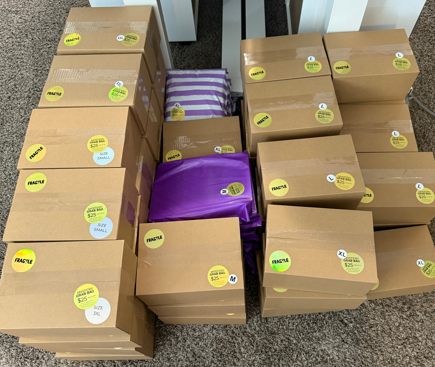 Mystery Boxes Packed